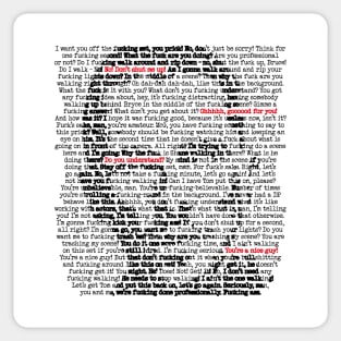 Christian Bale rant Sticker